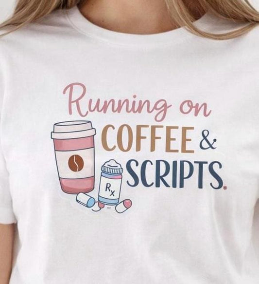Pharmacy Tech Shirt – Coffee & Scripts CPhT Tee