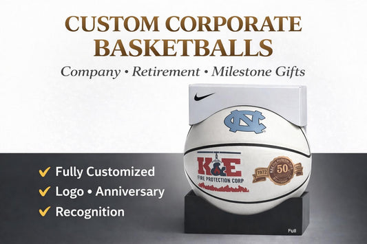 Custom Corporate Basketball – Personalized Logo Award, Anniversary Keepsake
